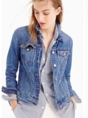 J. Crew Medium Blue Denim Trucker Jacket